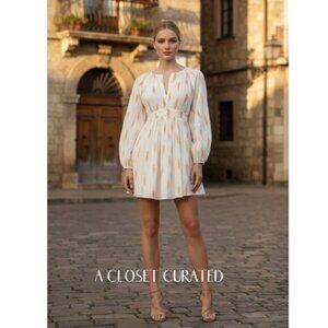 Kinga Csilla Humming Mascali Mini Dress 0 Orange NEW